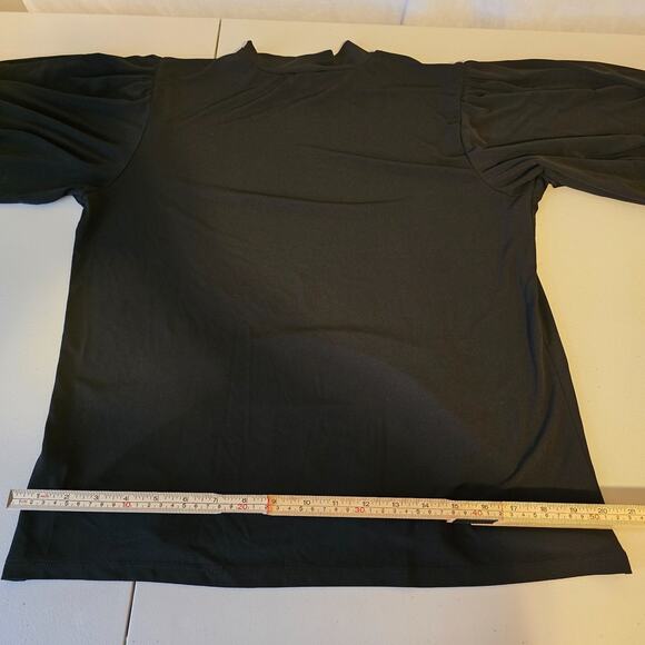 Eloquii Mock Neck Sweater Women's 14/16 Black Third Quarter Sleeve - Picture 12 of 15